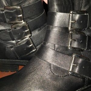 steve madden ming motorcycle bootie